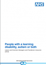 People with a learning disability, autism or both: Liaison and Diversion Managers and Practitioner resources (2019)